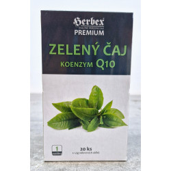Herbata zielona z koenzymem Q10 Herbex Premium, 20 x 1,5 g
