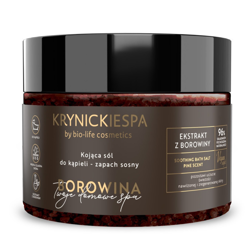 Krynickie SPA kojąca sól do kąpieli zapach sosny 500 g