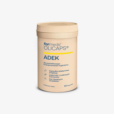 Witaminy A, D3, E, K2 w oleju MCT ForMeds OLICAPS ADEK