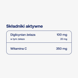 Żelazo chelat z witaminą C ForMeds BICAPS Ferr C chelate