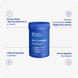 Żelazo chelat z witaminą C ForMeds BICAPS Ferr C chelate
