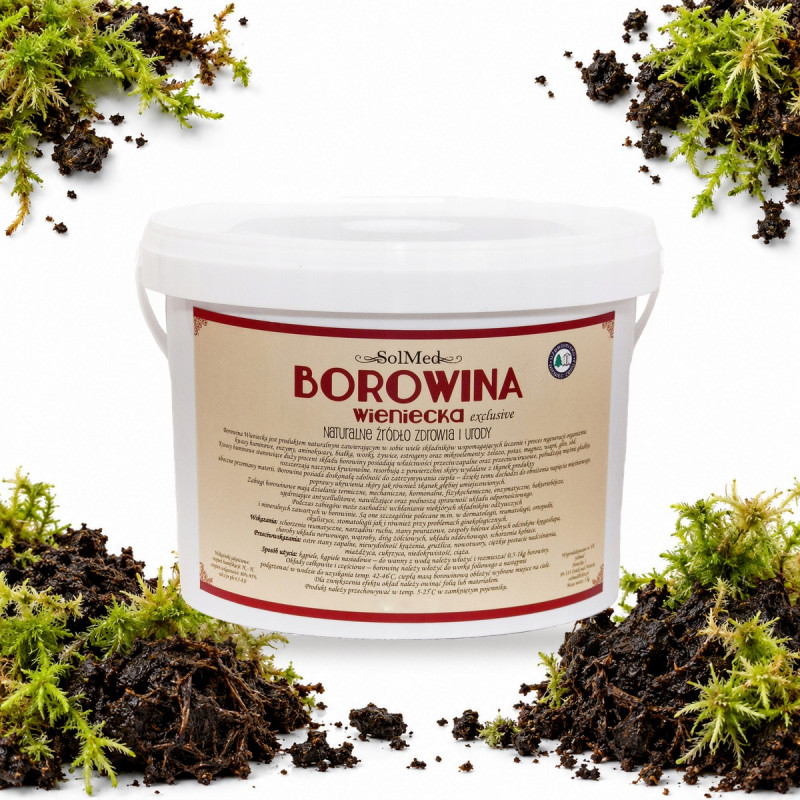 Borowina Wieniecka w wiaderku 5 kg – do kąpieli i okładów