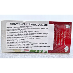 Odkwaszenie organizmu Herbex, herbata 20 saszetek po 3 g