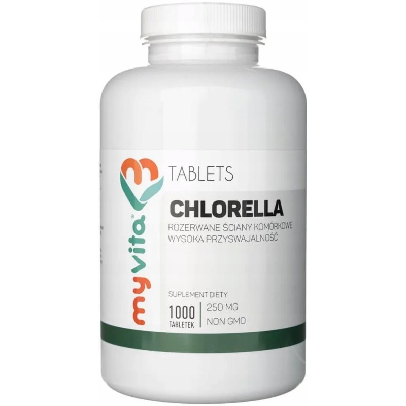 MyVita Chlorella 1000 tabletek naturalne oczyszczanie organizmu