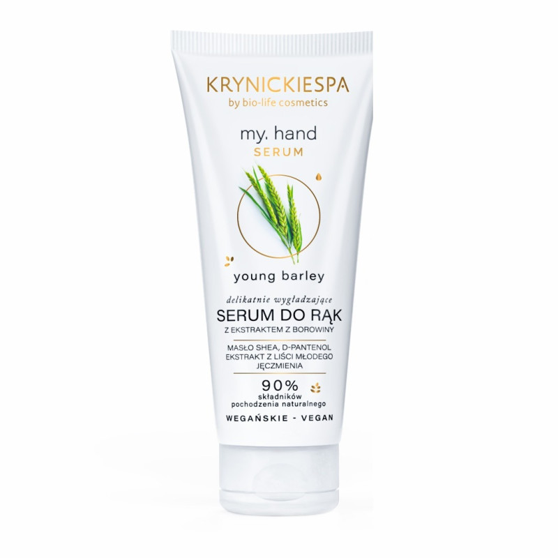 Krynickie SPA my.hand serum do rąk z ekstraktem z borowiny 100 ml, krem do rąk na zimę na dzień