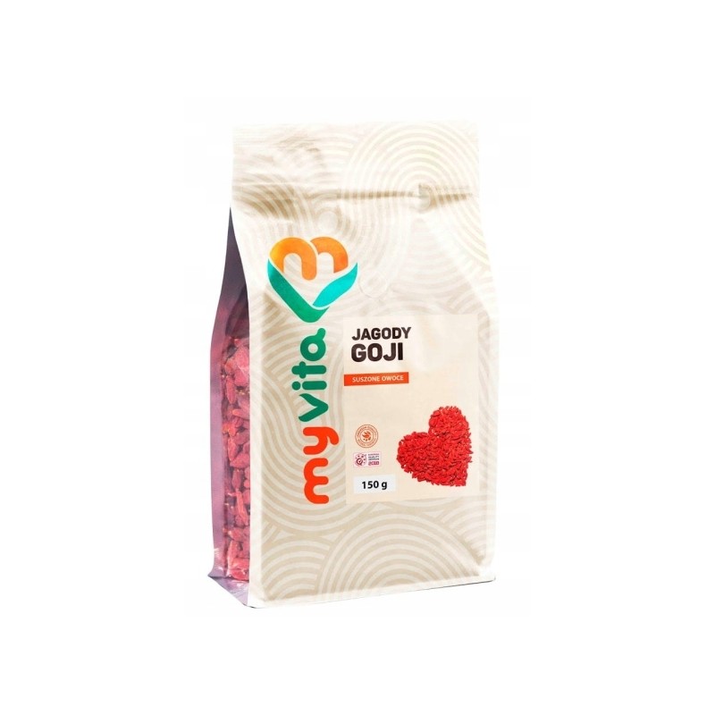 MyVita Jagody Goji 150 g zdrowa przekąska źródło błonnika i białka