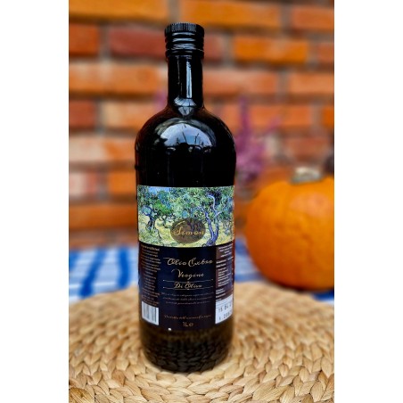 Oliwa z oliwek Extra Vergine Simon EVO 1L pierwsze tłoczenie CIEMNE SZKŁO