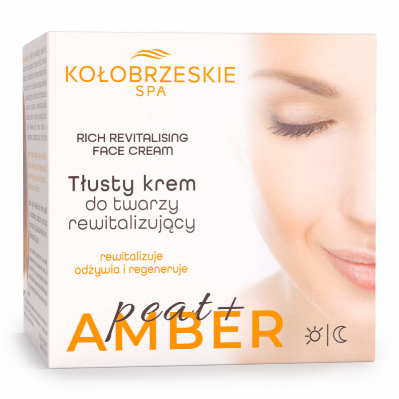 Kołobrzeskie SPA Tłusty krem do twarzy rewitalizujący 50 ml z borowiną i bursztynem, tłusty krem do twarzy na zimę