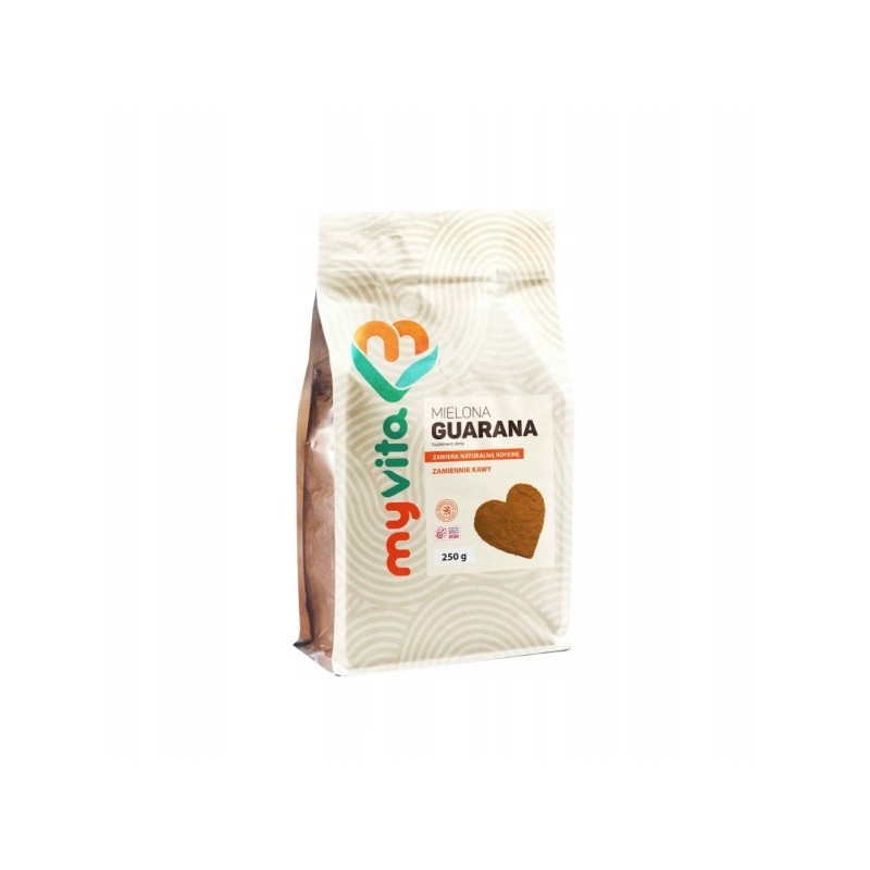 MyVita Guarana Naturalna Kofeina Proszek 250 g Zamiennik Kawy