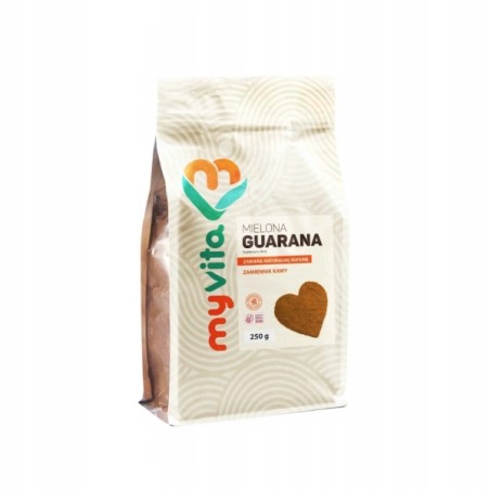 MyVita Guarana Naturalna Kofeina Proszek 250 g Zamiennik Kawy