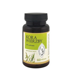 Kora wierzby białej 60 kapsułek, ekstrakt 25% salicyny