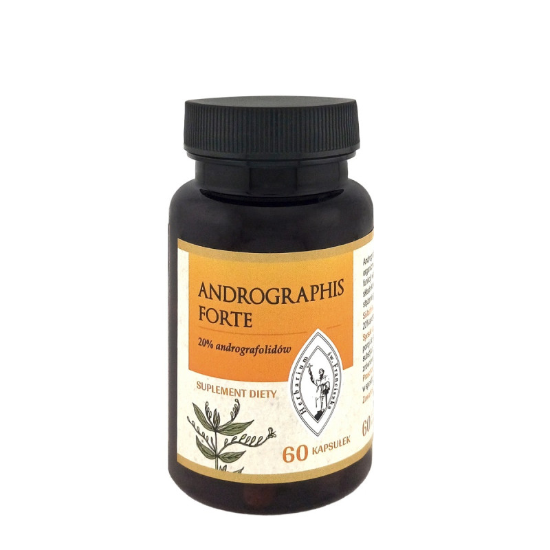 Andrographis Forte 60 kapsułek, 20% andrografolidów