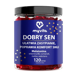 Żelki na sen MyVita Dobry Sen 120 szt. z melatoniną i melisą