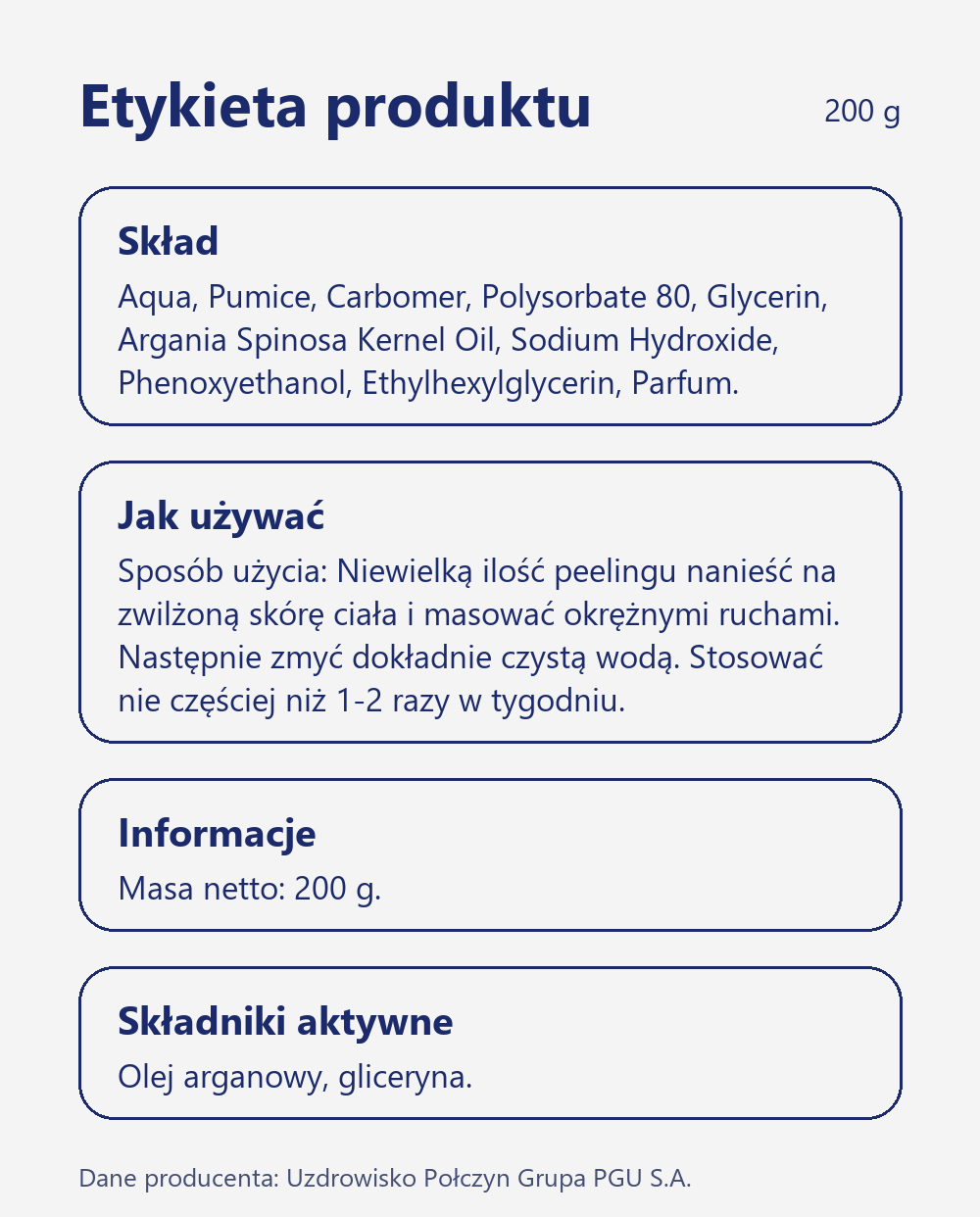 Skład i sposób użycia Terra Zdrój Peeling solankowy do ciała 200 g