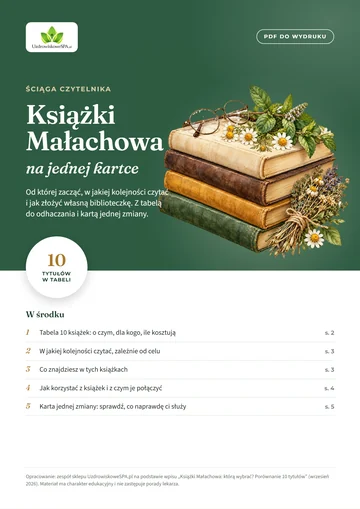 Okładka PDF: Książki Małachowa na jednej kartce