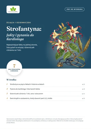 Okładka PDF: Strofantyna: fakty i pytania do kardiologa