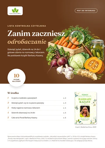Okładka PDF: Zanim zaczniesz odrobaczanie